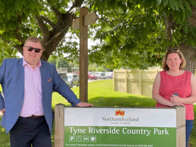 Councillor Angie Scott at the Tyne Riverside Country Parks
